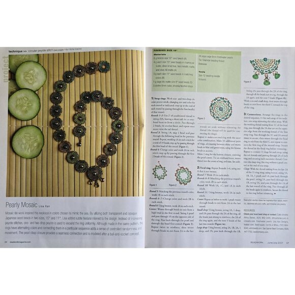 Beadwork Magazine June July 2007 Seeds And Chains A Steely Zen Necklace - Picture 8 of 16